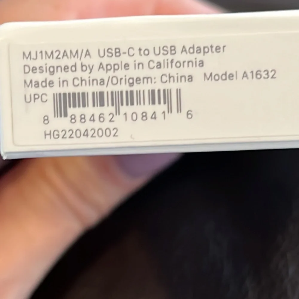 Apple, USB-C to USB adapter